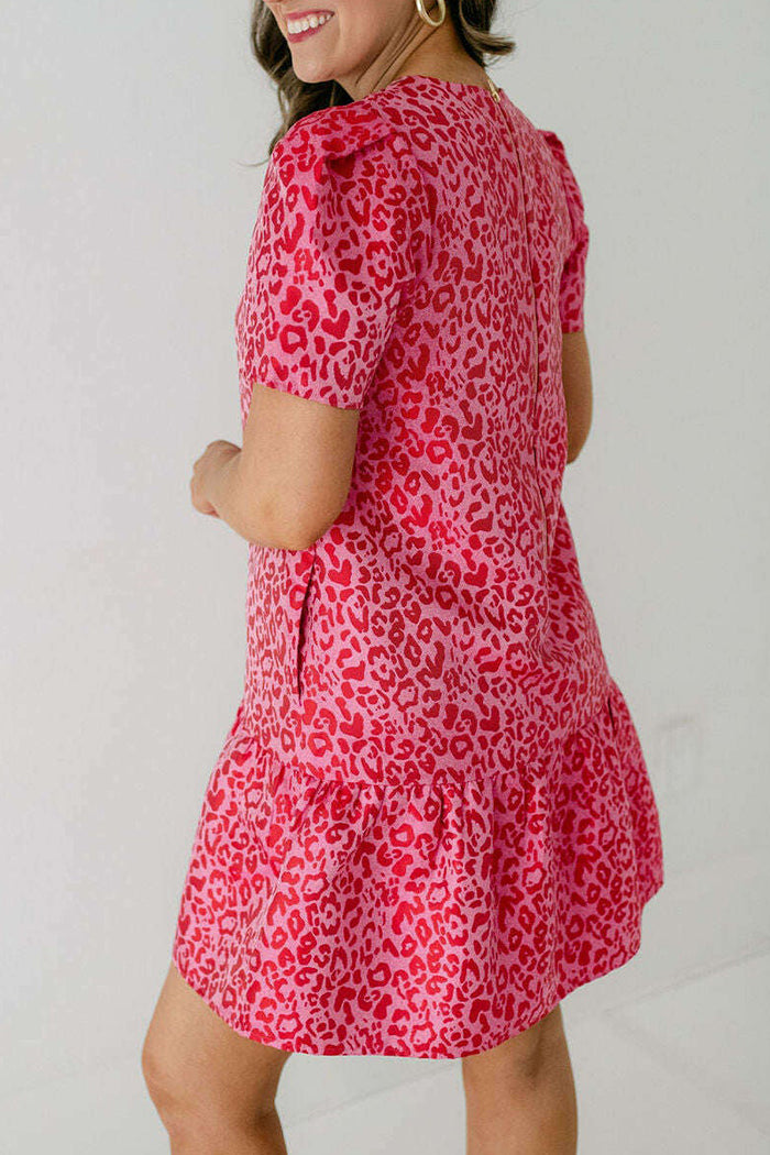 Casual Animal Pattern Dress
