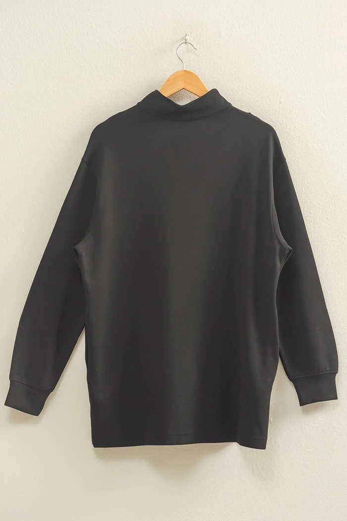 Casual Solid Color Zipper Sweatshirt