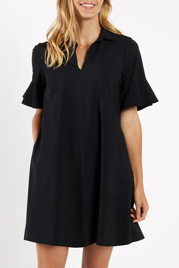 Casual Ruffles Sleeve Dress