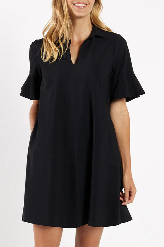 Casual Ruffles Sleeve Dress