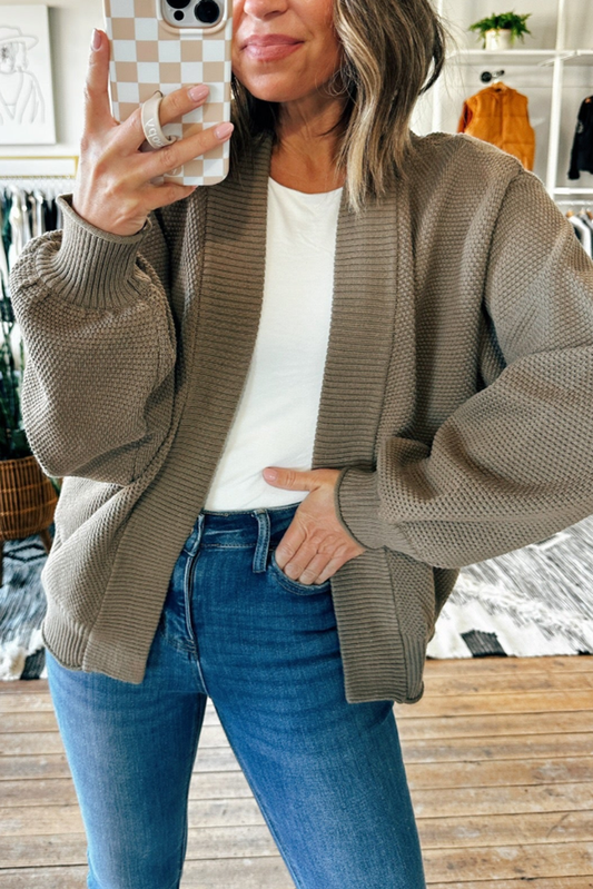 Cozy Chic Open Front Cardigan