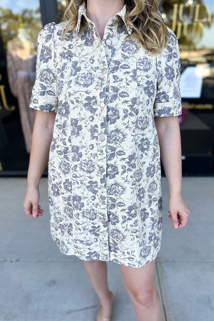 Rosie Denim Pocket Mini Dress
