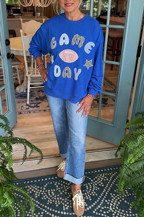 Game Day Patchwork Top