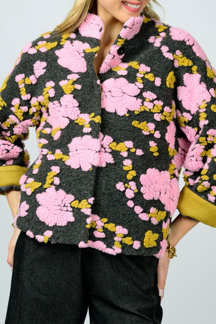 Puff Floral Short Jacket