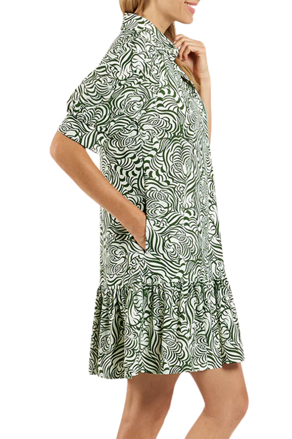 Casual Ruffles Hem Dress