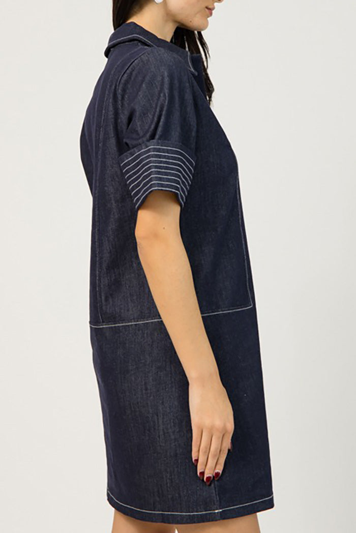 Stitch Detail Pullover Dress