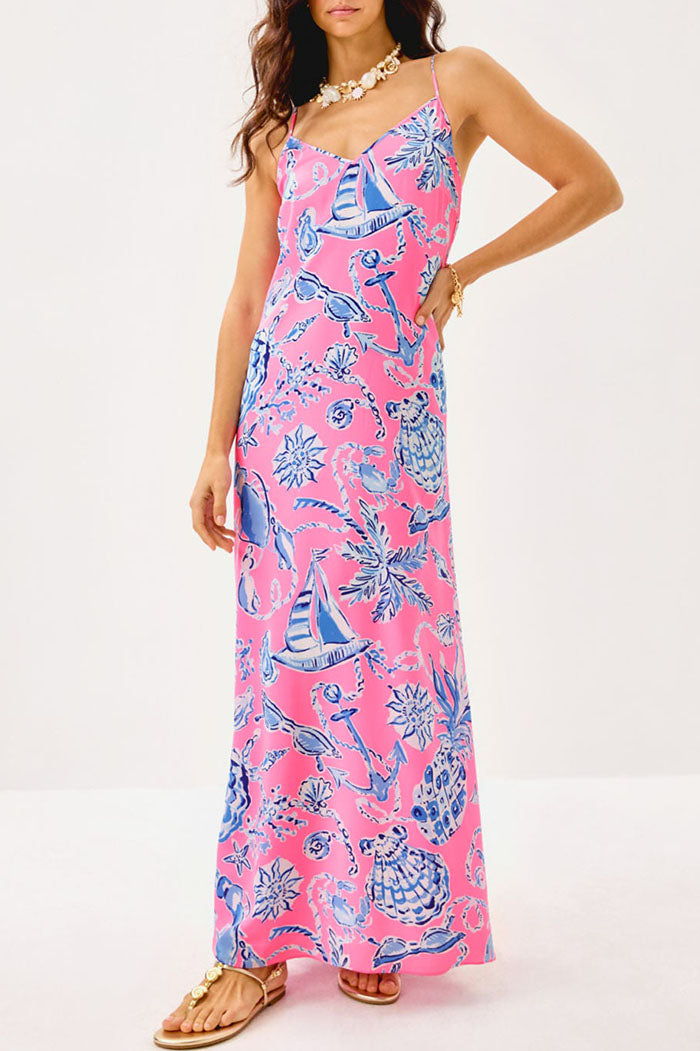 Casual Multi-Print Sling Dress