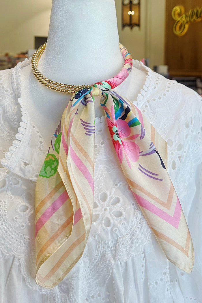 Silk Wrapped Collar Necklace