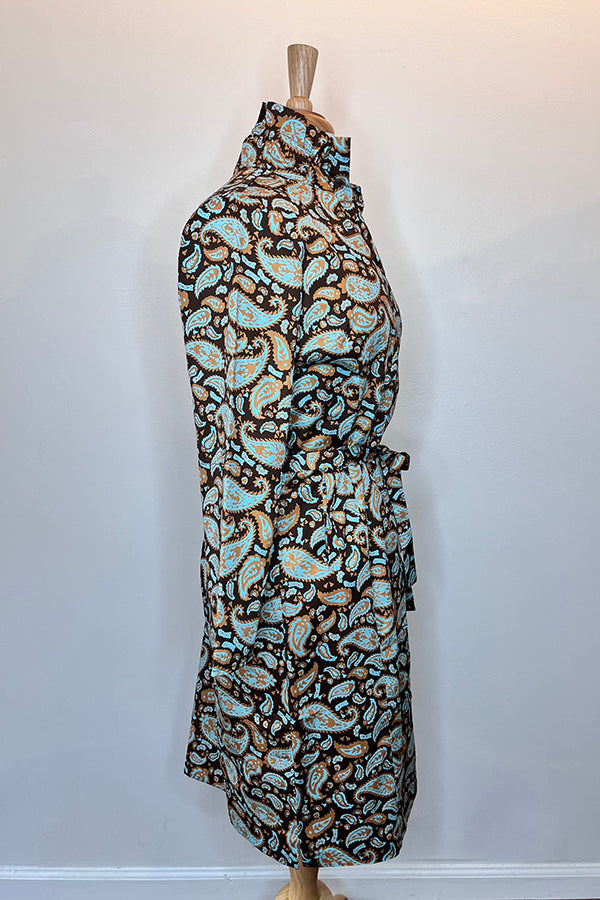 Adjustable Ruffle Collar Dress