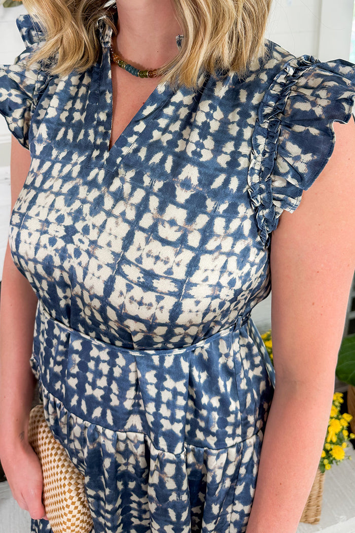 Bold Printed Tie Dress