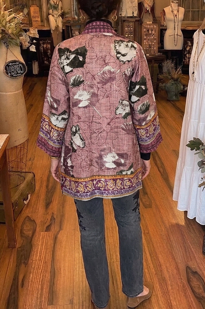 Reversible Silk Pocket Kimono