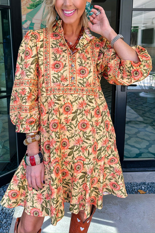 Beneath The Sunflowers Floral Dress