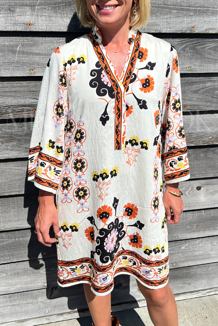 Casual Floral Pattern Dress