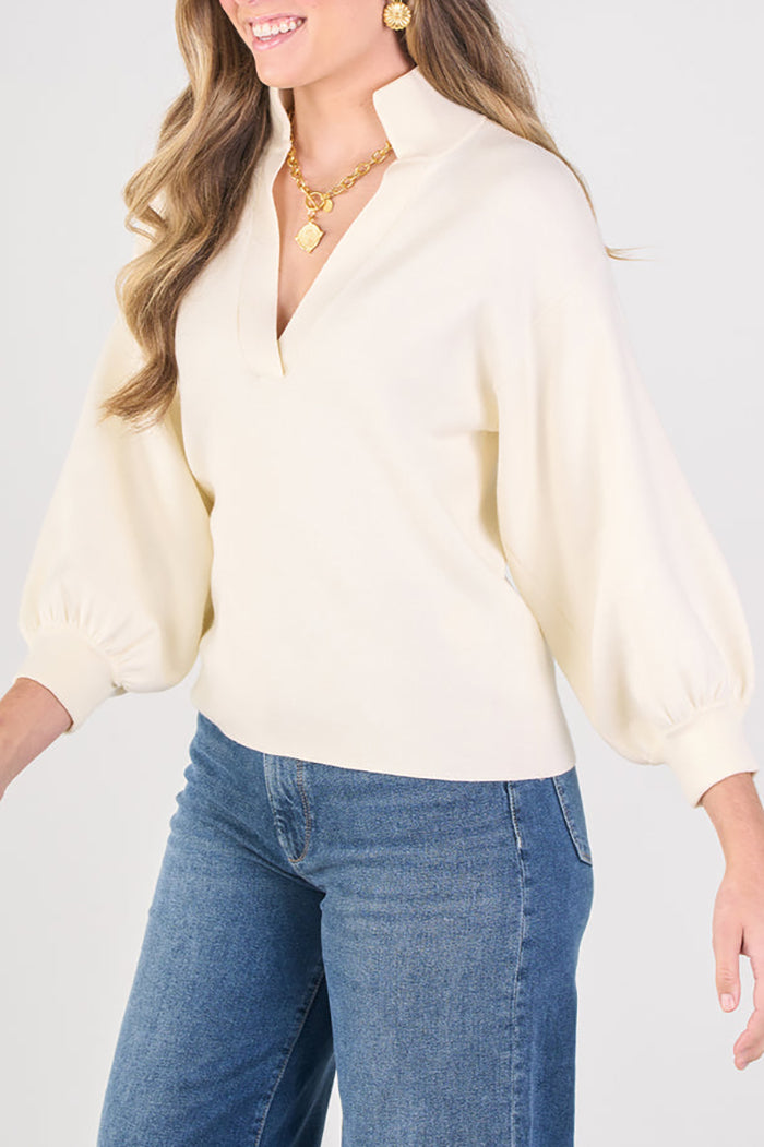 Classic Stand Collar Top