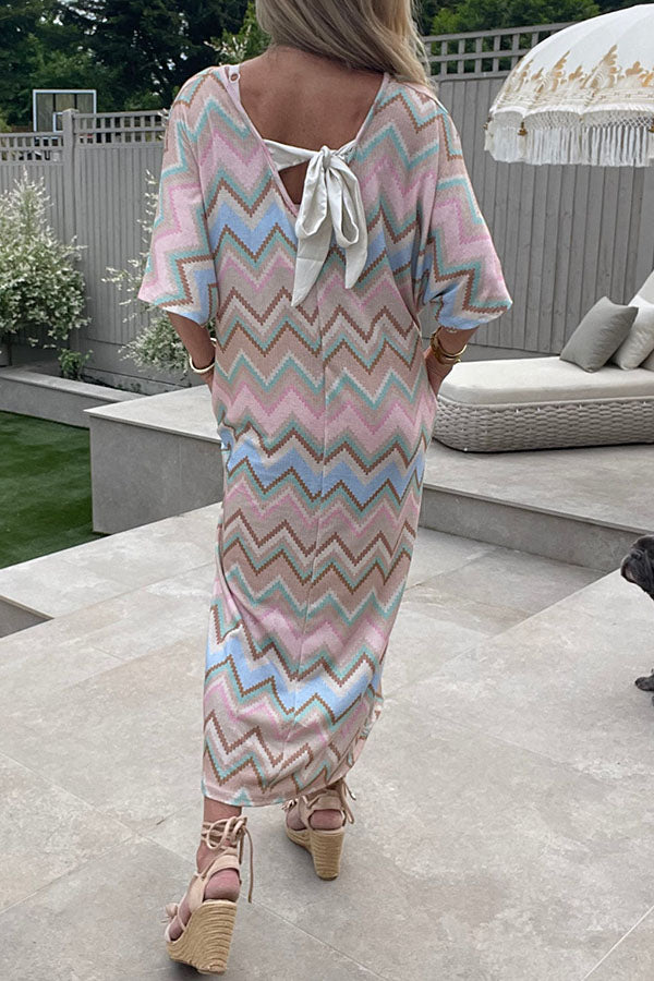 Colorful Striped Pocket Dress