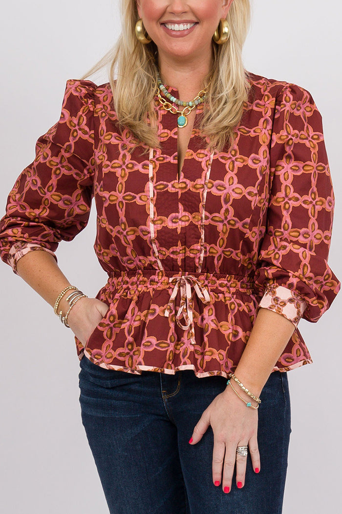 Casual Bold Printed Top