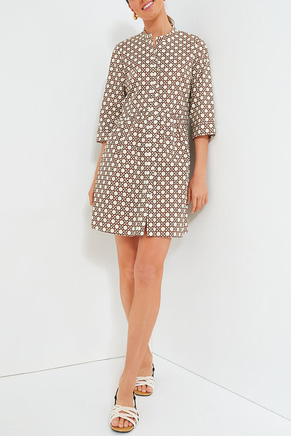 Casual Geometric Pattern Dress