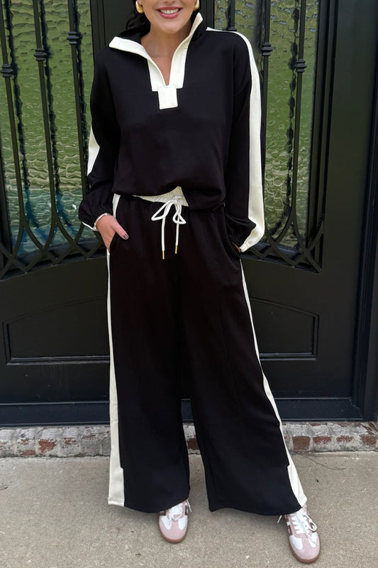 Athleisure V-Neck Pocket Set