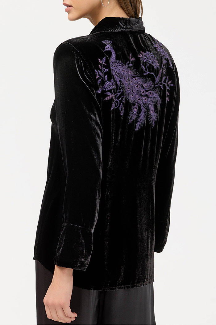 Velvet Vintage Button Down Top