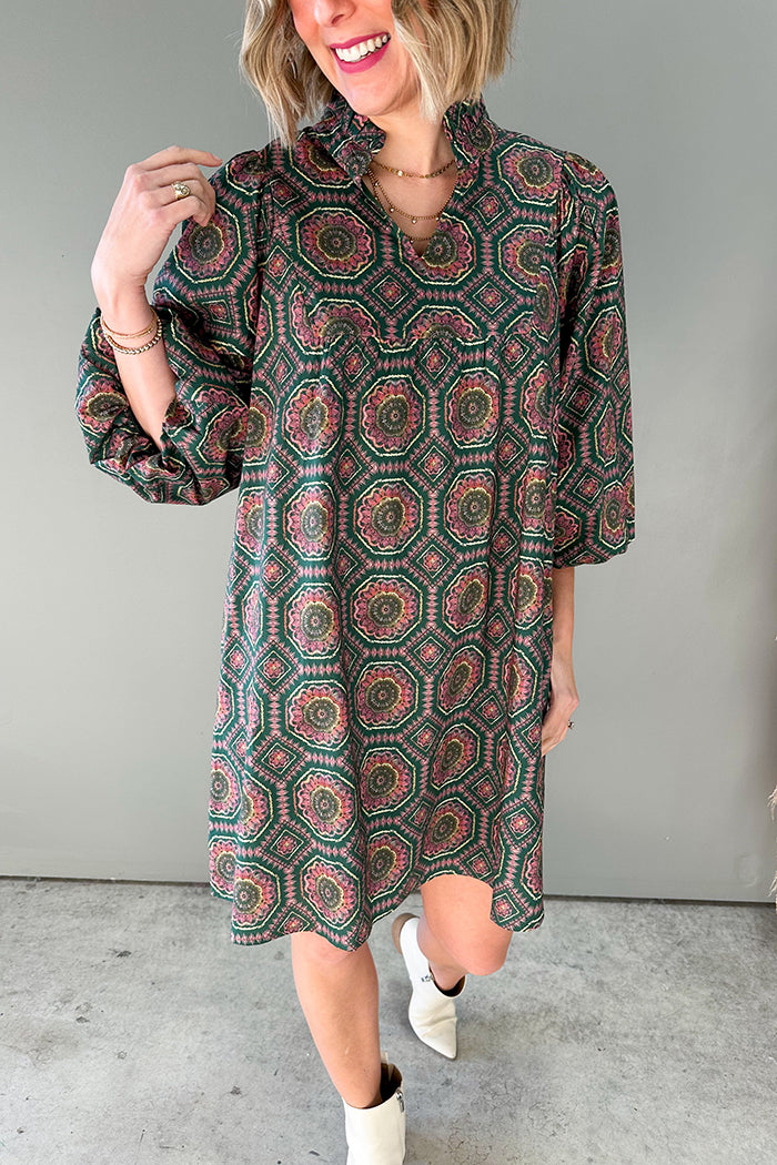 Casual Bold Printed Dress
