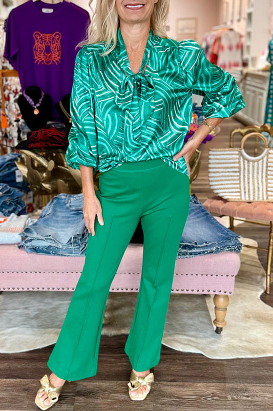 Front Seaming Mid-Rise Ankle Pant