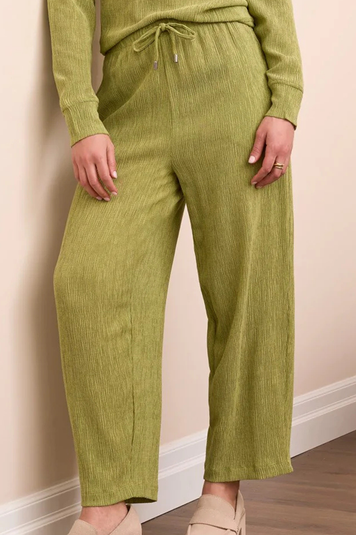 Two-Tone Crinkle Flowy Pant