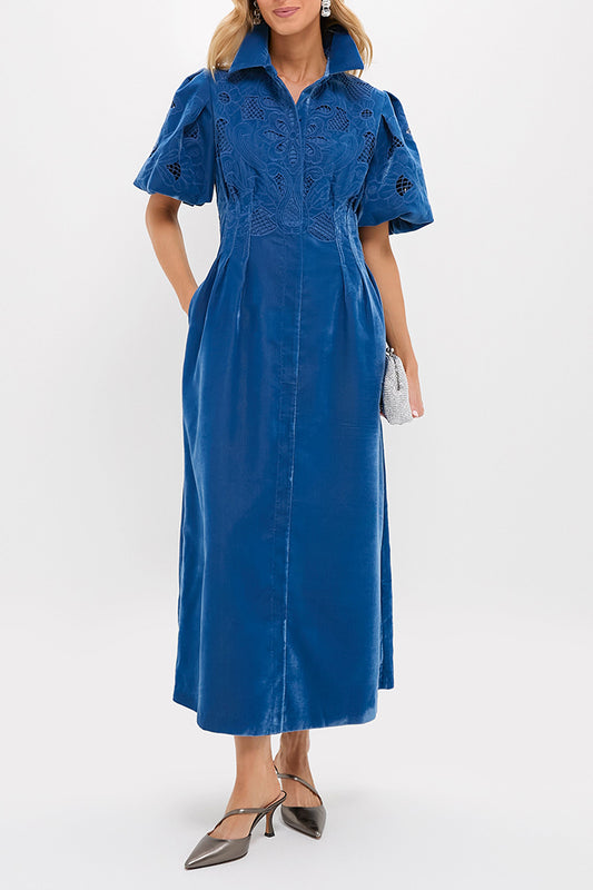 Fog Velvet Lace Dress