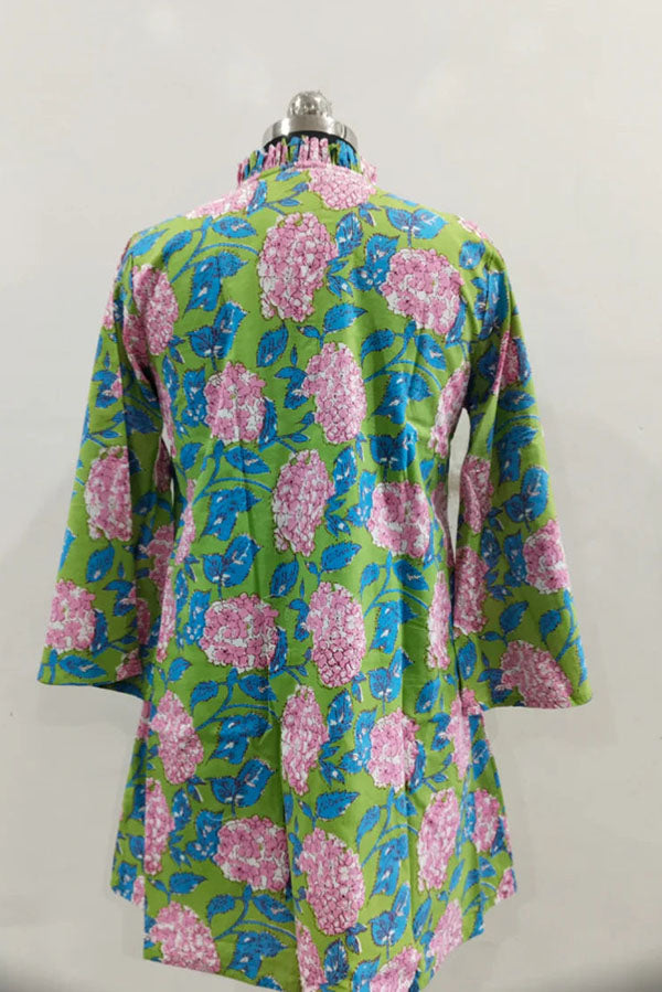 Ruffles Collar Floral Dress