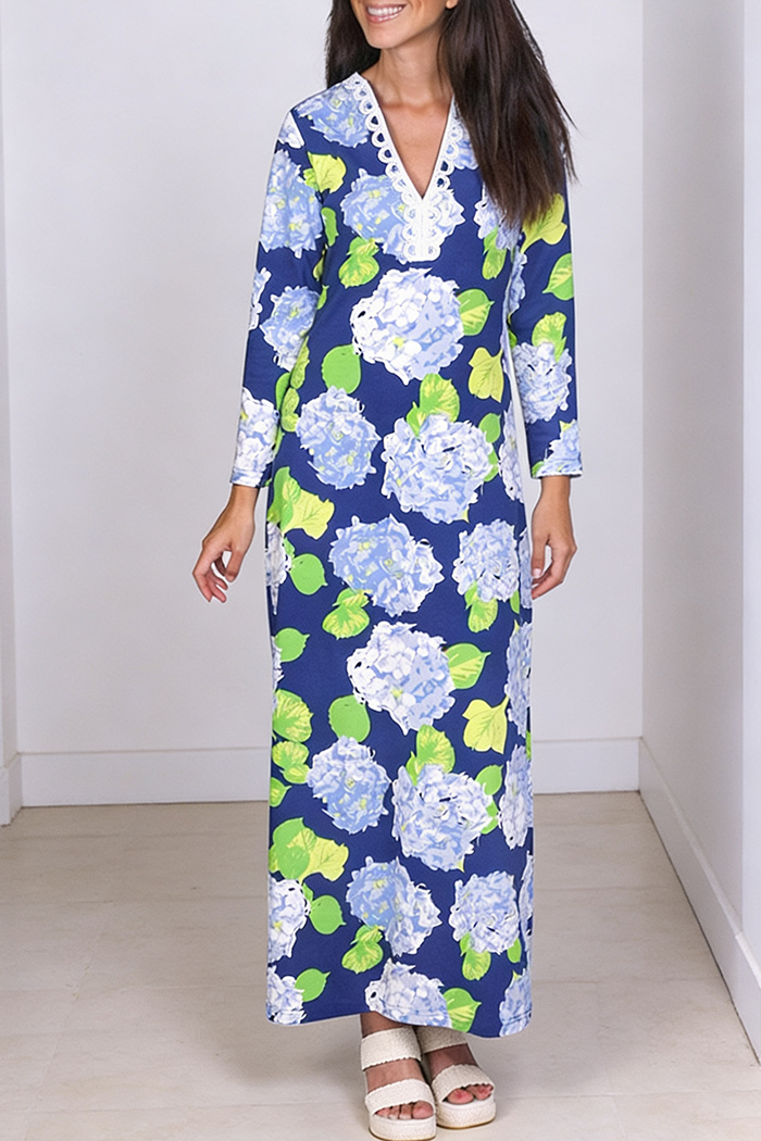 Long Sleeve Floral Maxi Dress
