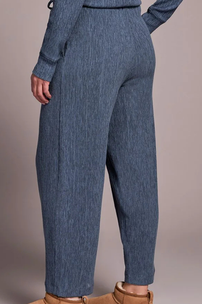 Two-Tone Crinkle Flowy Pant