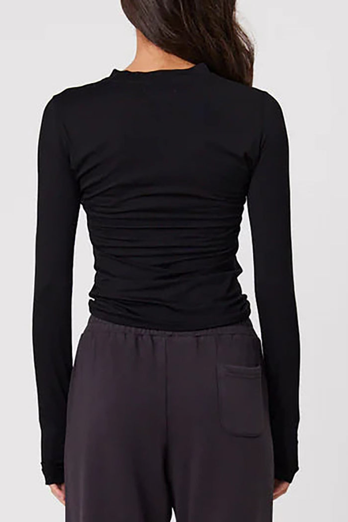 Basic Black Long Sleeve Top