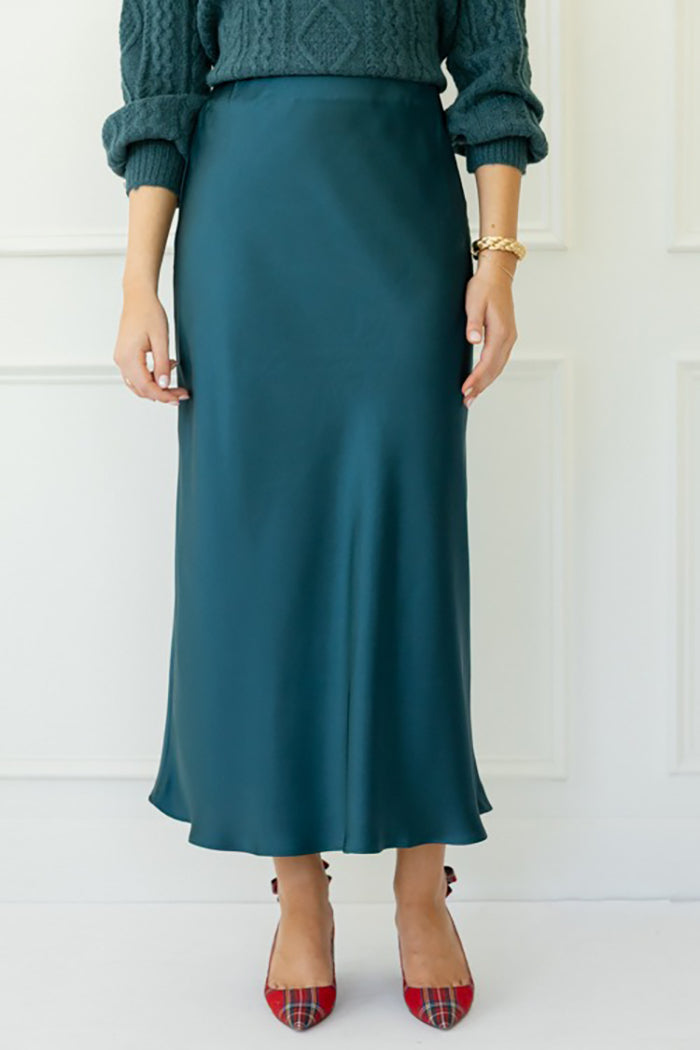 Holiday A-Line Midi Skirt