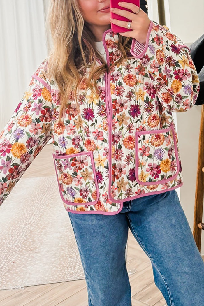 Fresh Florals Quilted Jacket