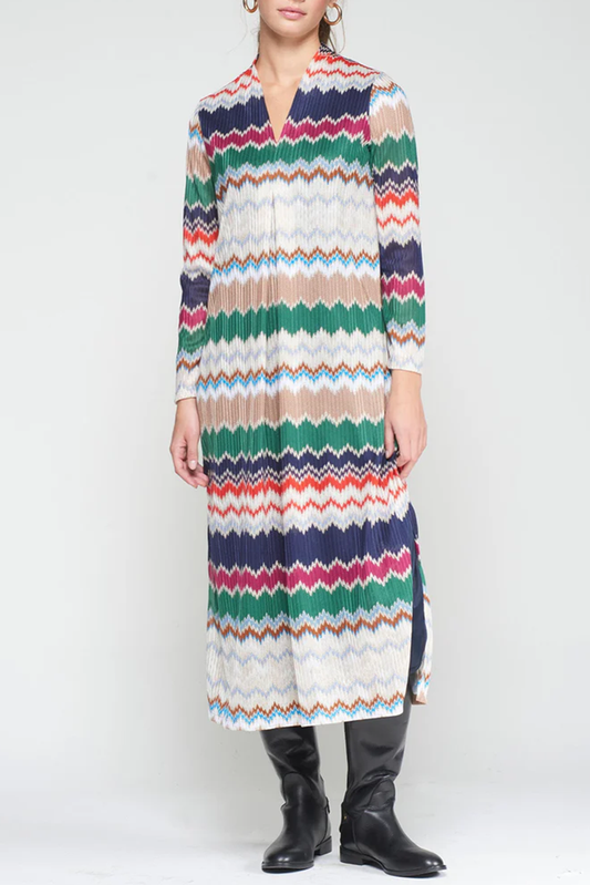 Casual Wavy Striped Dress