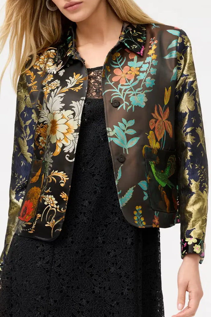 Limited Edition Jacquard Cropped Jacket