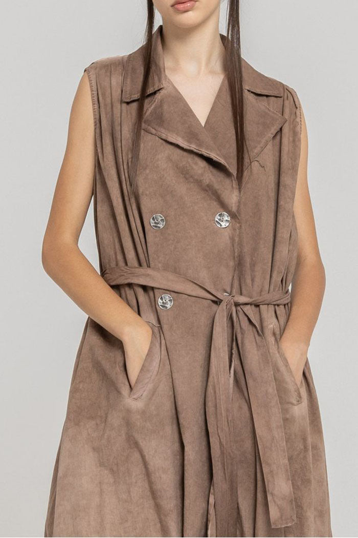 Casual Button Pocket Vest