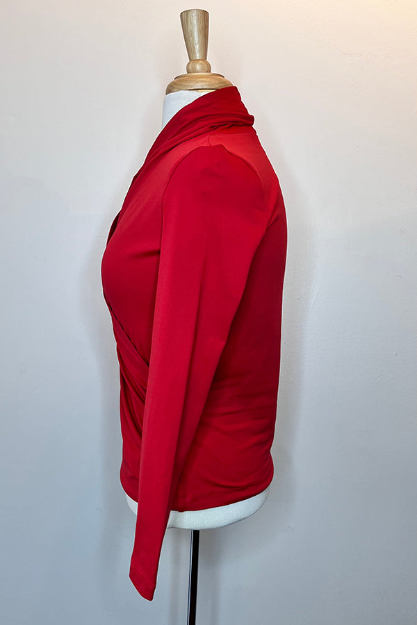 Casual Draped Folds Top