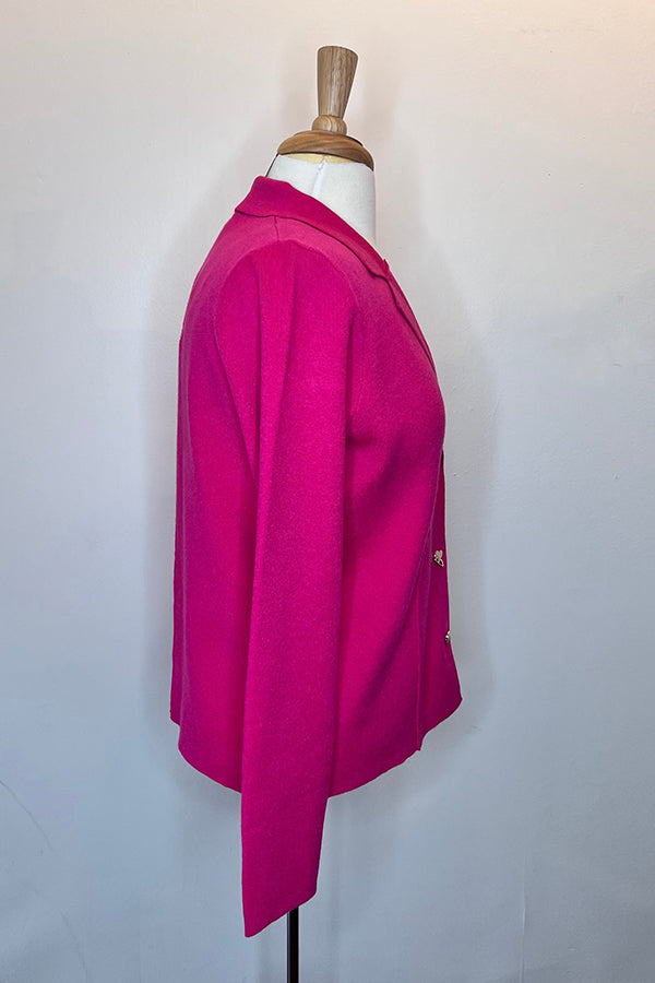 Casual Heart Button Sweater