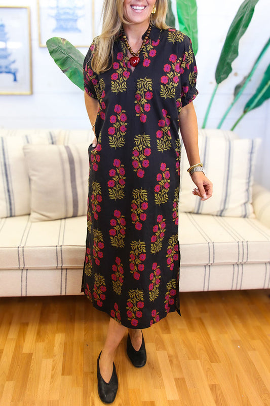 Casual Floral Pattern Dress