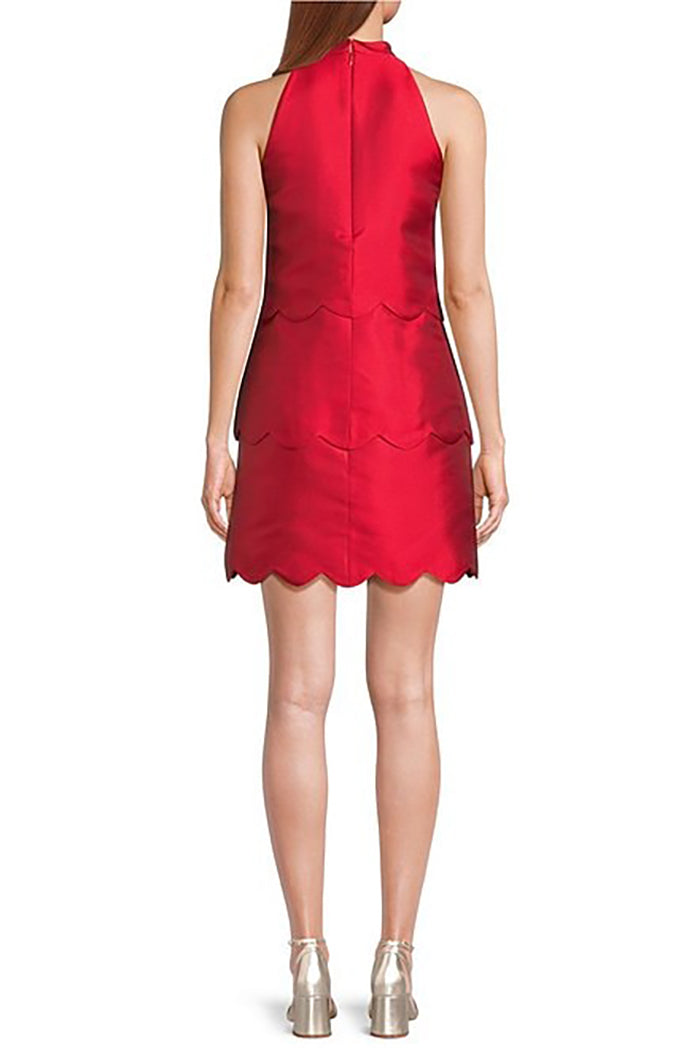 Convertible Scalloped Hem Dress