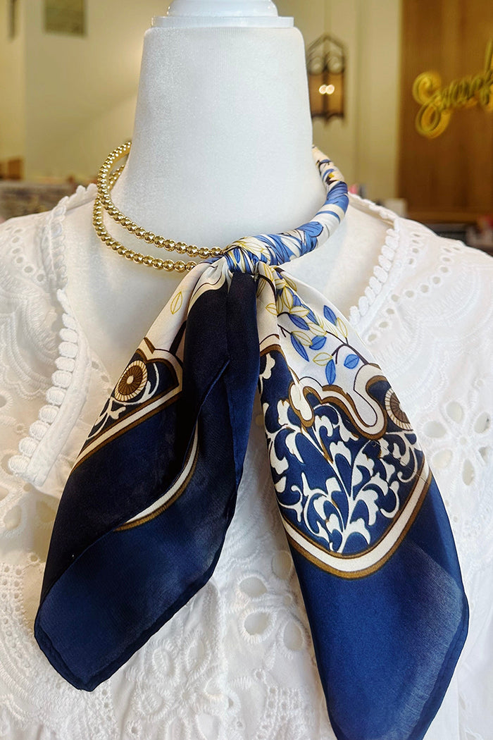 Silk Wrapped Collar Necklace