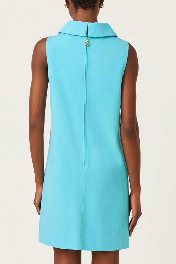 Sleeveless Cowl Neck Pocket Dress