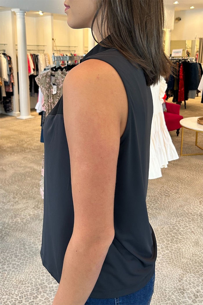 Sleeveless Collared Layering Tank Top