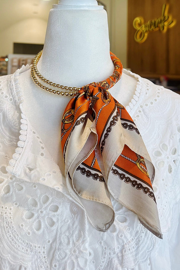 Silk Wrapped Collar Necklace