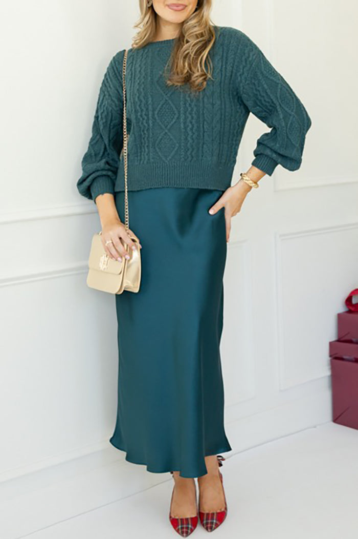 Casual Cable-Knit Sweater