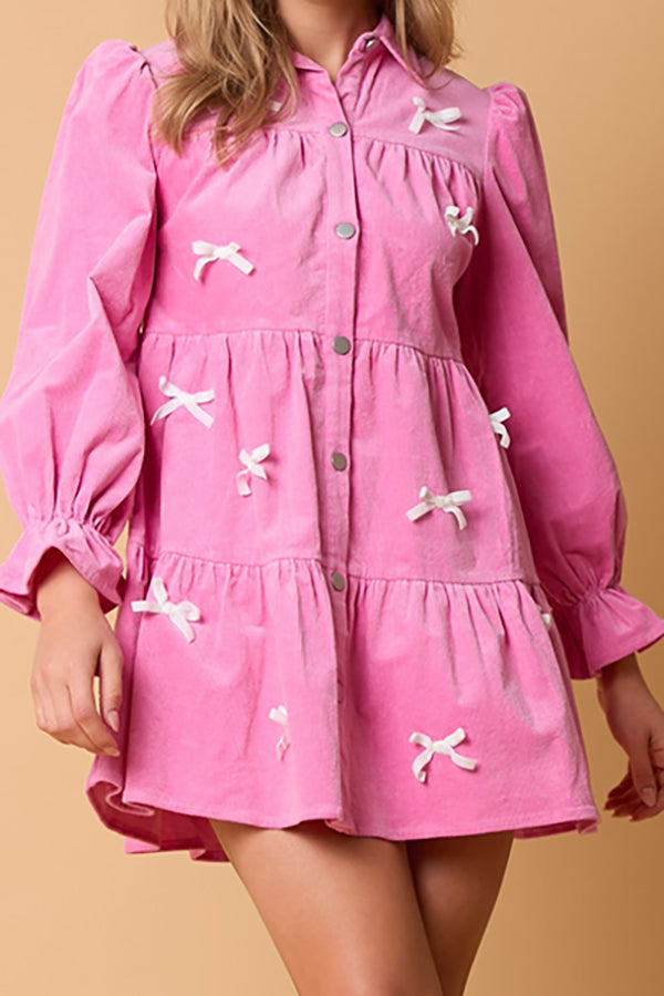 Loose Lantern Sleeves Dress