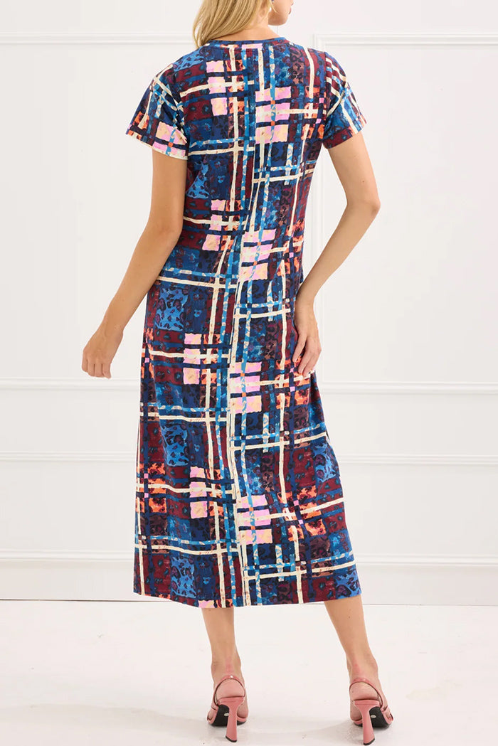 Animal Tartan A-line Dress