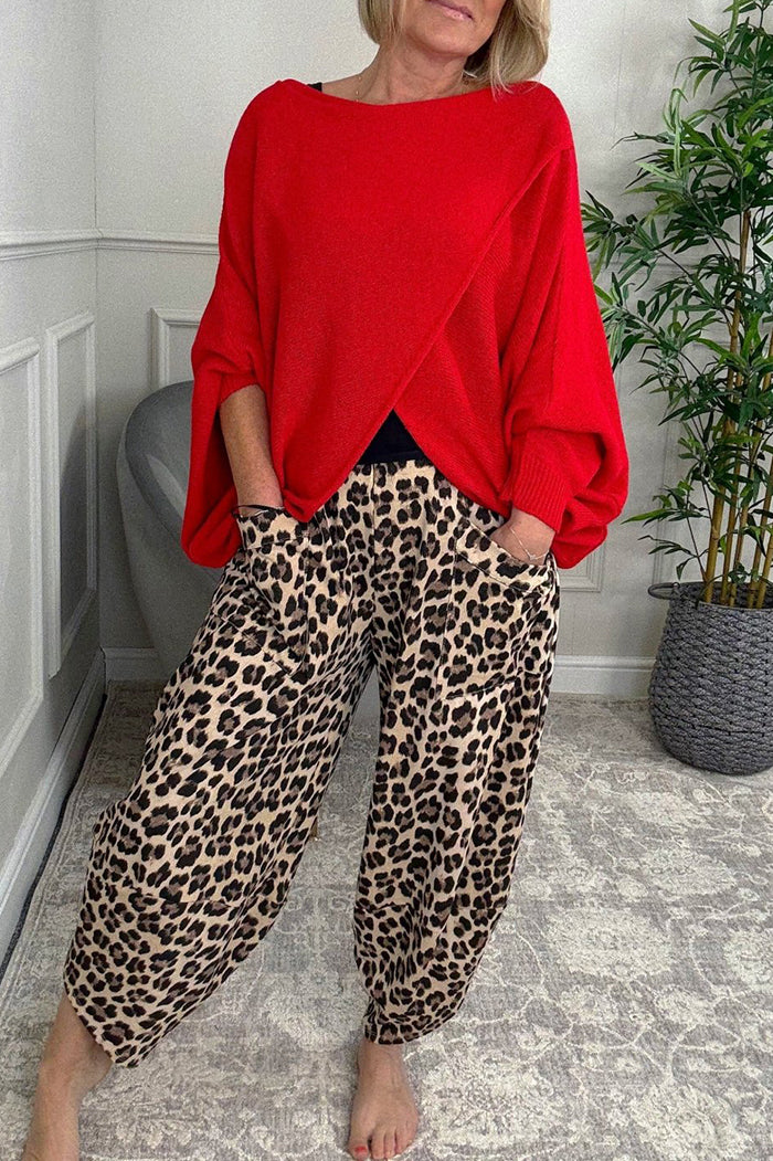 Batwing Drape Knit Jumper