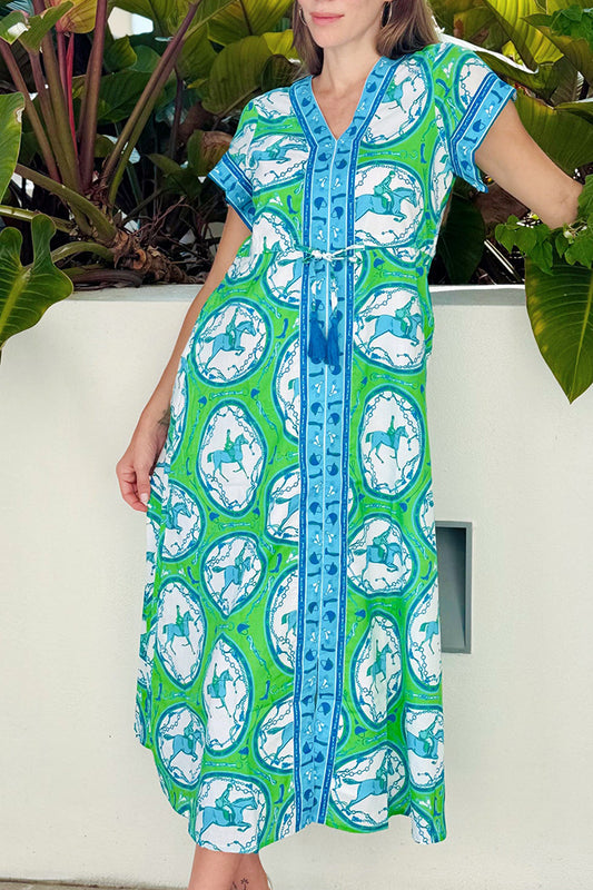 Printed Pocket Maxi Dress