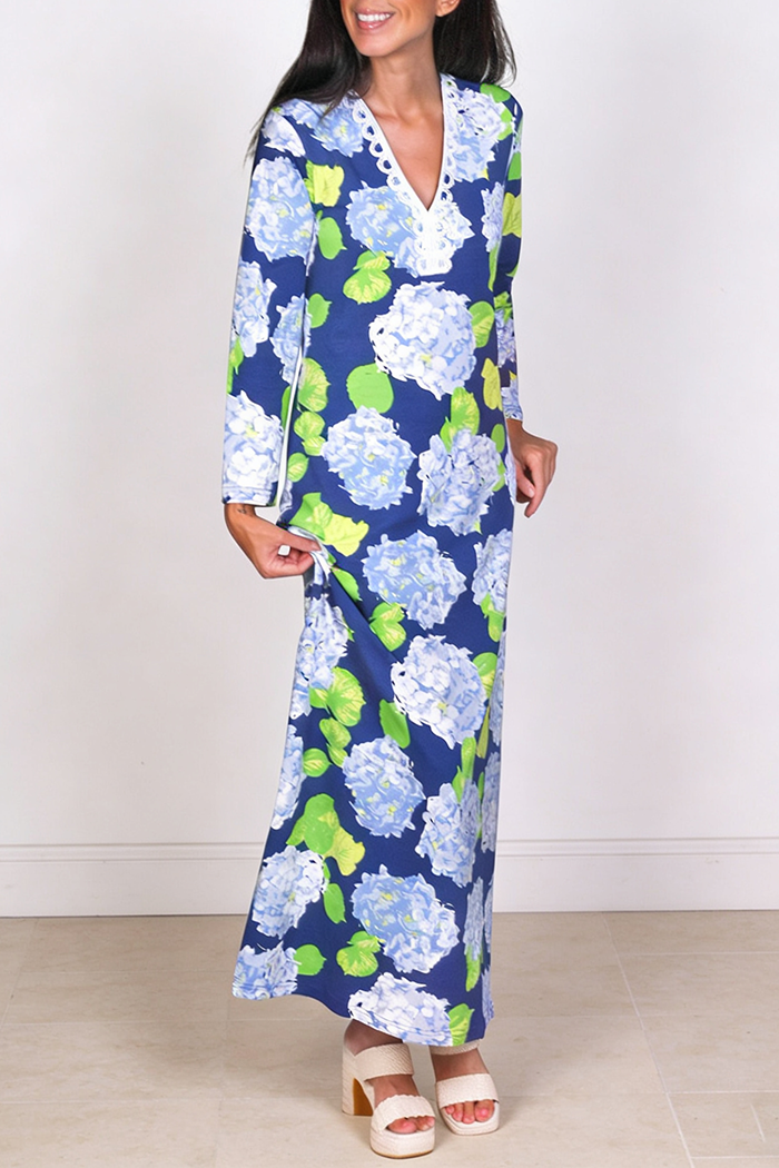 Long Sleeve Floral Maxi Dress